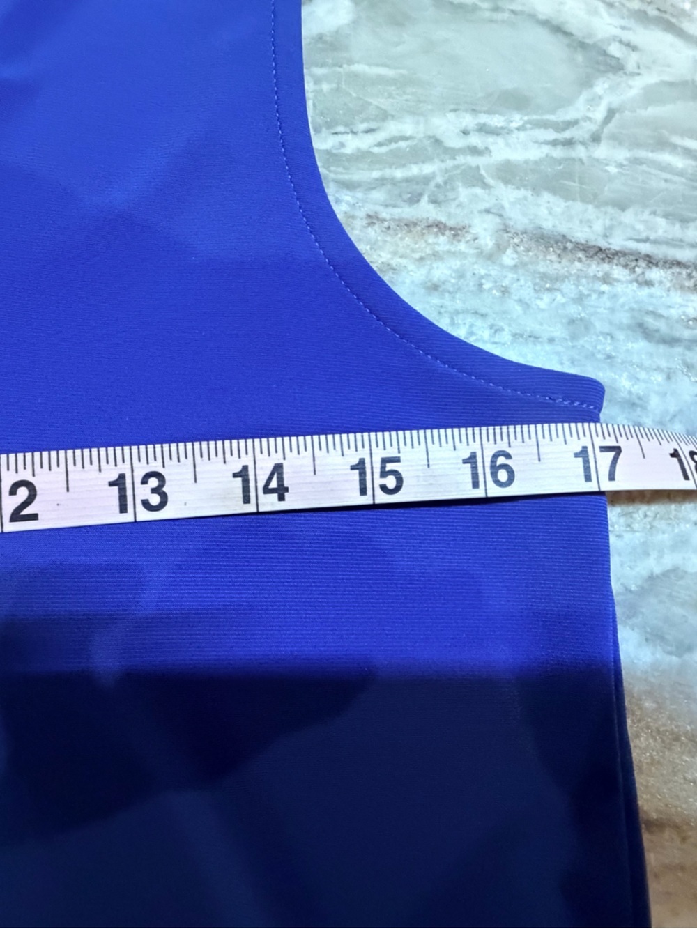 Anne Klein Blue Sleeveless Blouse Small V Neck Work Office Top Career Shell - Picture 5 of 8
